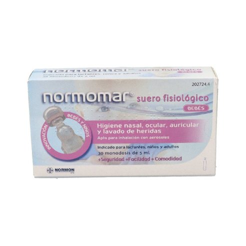 NORMOMAR SUERO FISIOLOGICO BEBE  30 AMPOLLAS 5 ML