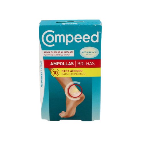 COMPEED AMPOLLAS  TALLA MEDIANA 10 UNIDADES PACK AHORRO