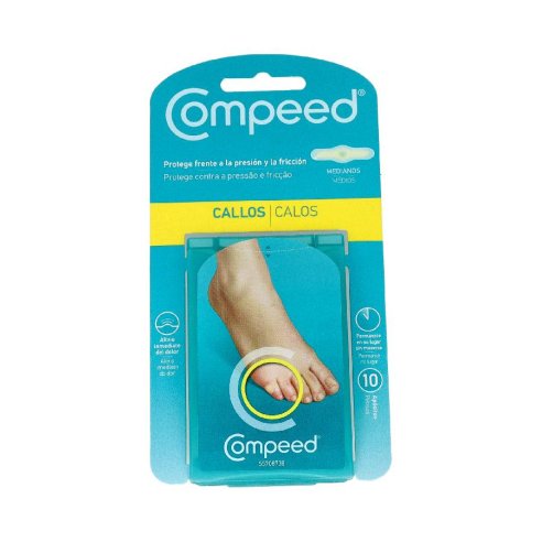 COMPEED CALLOS HIDROCOLOIDE TALLA MEDIANA 10 UNIDADES