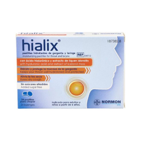 HIALIX  24 PASTILLAS PARA CHUPAR
