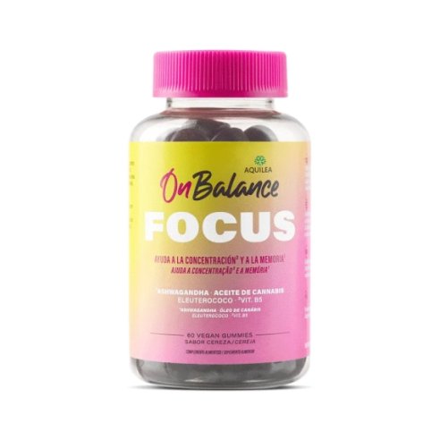 AQUILEA ONBALANCE FOCUS  60 GOMINOLAS SABOR CEREZA