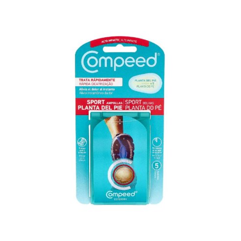 COMPEED SPORT AMPOLLAS PLANTA DEL PIE  5 UNIDADES