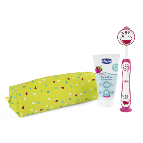 CHICCO SET CEPILLO HIPOPO. DENTIFRICO