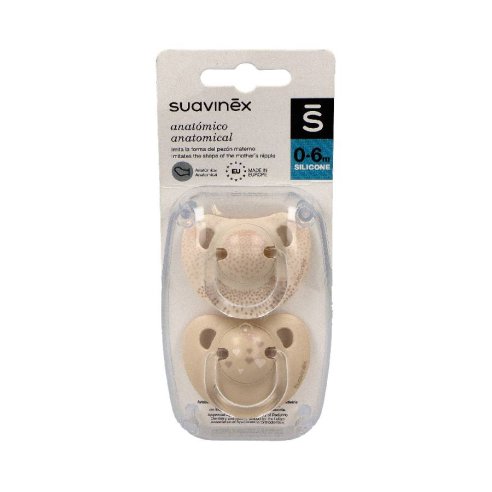 CHUPETE SILICONA ANATOMICO SUAVINEX CLASICO 0 - 6 MESES 2 UN