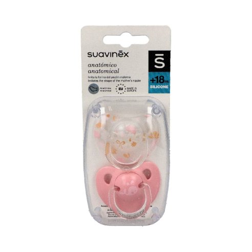 CHUPETE SILICONA ANATOMICO SUAVINEX CLASICO  18 MESES 2 UNI