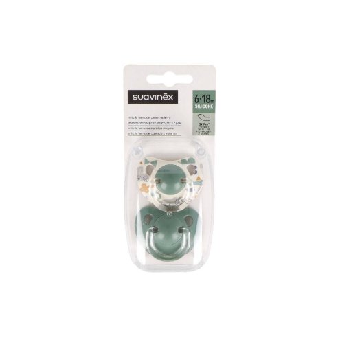 CHUPETE SILICONA ANATOMICO SUAVINEX CLASICO 6 - 18 MESES 2 U