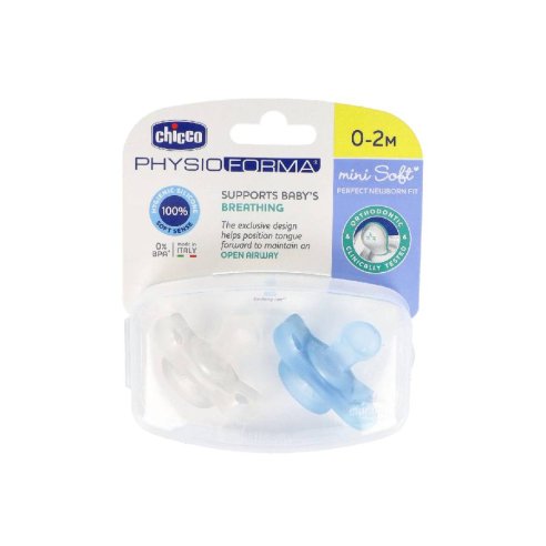 CHUPETE SILICONA CHICCO PHYSIO AZUL 0 - 2 M