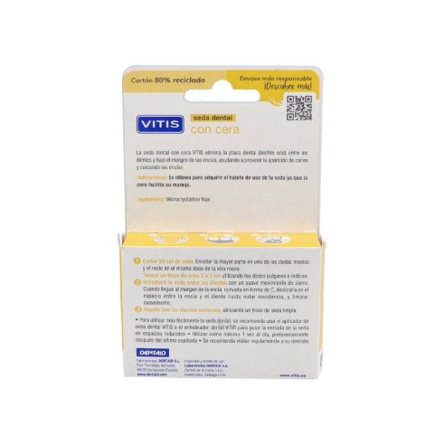 VITIS SEDA DENTAL CON CERA  50 M