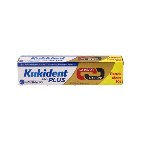 KUKIDENT PRO PLUS LA MEJOR FIJACION  1 ENVASE 60 G SABOR NEU