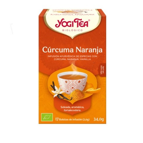 YOGITEA  INFUSION CURCUMA NARANJA  17 BOLSITAS  34 GR