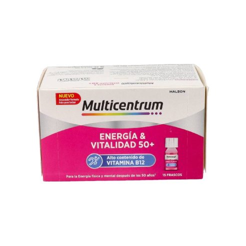 MULTICENTRUM ENERGIA & VITALIDAD 50  15 FRASCOS 7 ML SABOR
