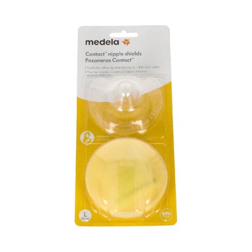 MEDELA PEZONERA CONTACT  TALLA L 2 UNIDADES