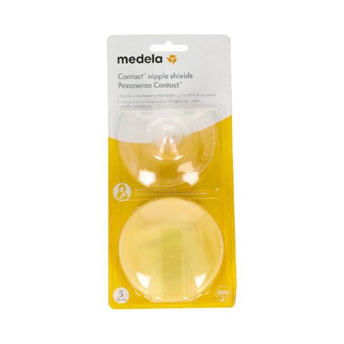 MEDELA PEZONERA CONTACT SILICONA  TALLA S 16 MM 2 UNIDADES