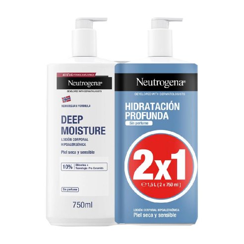 NEUTROGENA HIDRATACION PROF SIN PERFUME 750 2X1