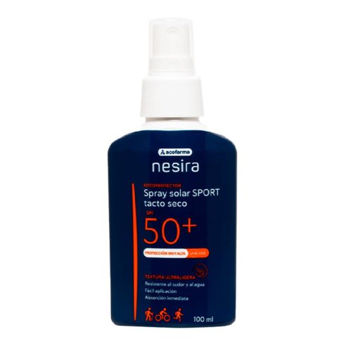 ACOFARSPORT SPF 50 SPRAY SOLAR TACTO SECO  1 ENVASE 100 ML