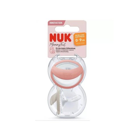 CHUPETE NUK MOMMYFEL 0-9 M SILICONA 2UNID ROSA
