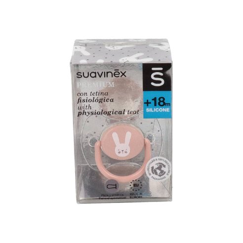 SUAVINEX CHUPE SILICONA FISIOLOGICO PREMIUM  18 M1 U(BAJA)