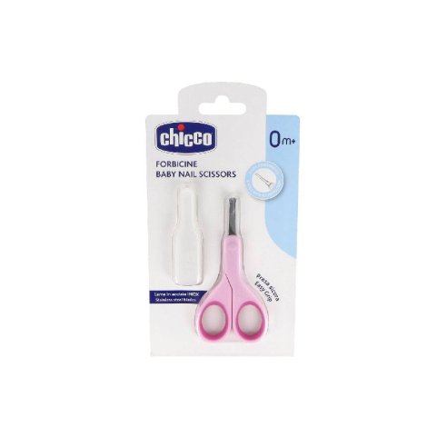 TIJERAS SEGURIDAD UÑAS CHICCO RECIEN NACIDO ROSA