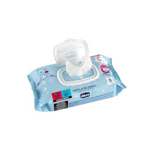 CHICCO TOALLITAS SENSITIVE 72U (SIN ALCOHOL)