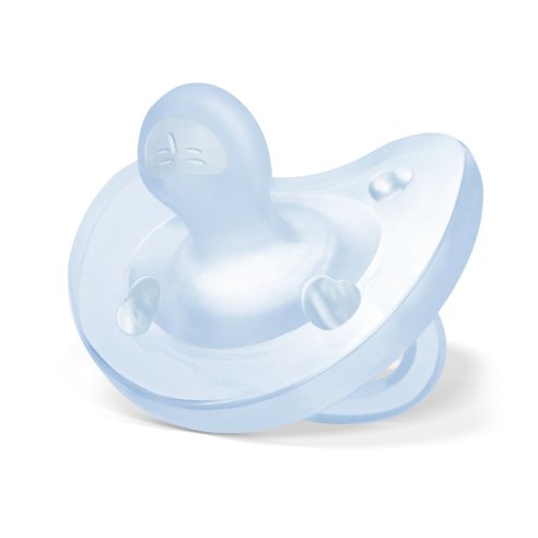 CHUPETE SILICONA CHICCO PHYSIOFORMA SOFT 2-6 M AZUL