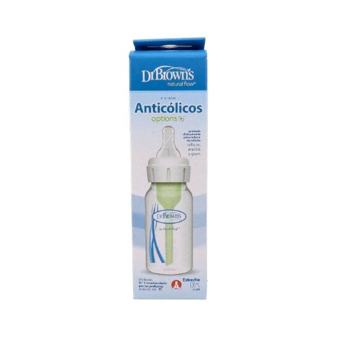 BIBERON ESTRECHO DR BROWN´S NATURAL FLOW 0M 120 ML