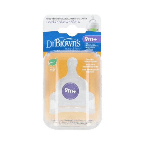 TETINA SILICONA BOCA ANCHA OPTIONS NIVEL 4 DR BROWN´S NATUR