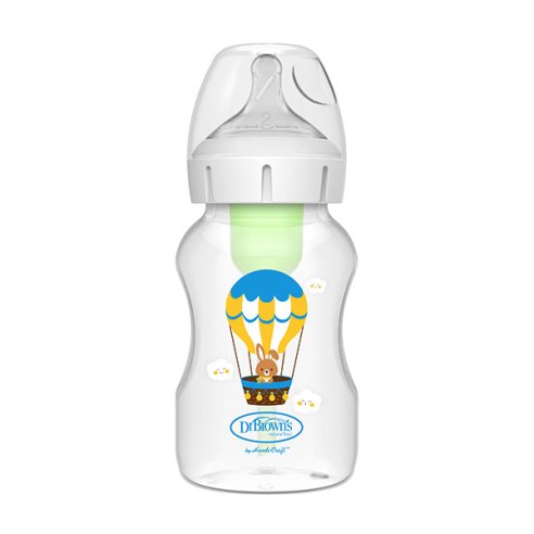 DR.BROWN BIBERON ANTICOL. TET. SILICONA B. ANCHA 3M 330ML