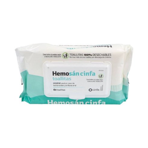 HEMOSAN CINFA  60 TOALLITAS
